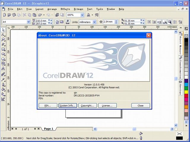 serial number corel draw